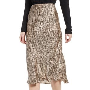 NWT! cheetah print midi skirt from Nordstrom!